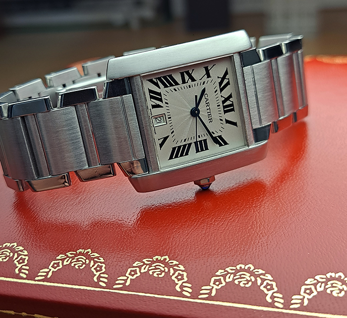 Large Cartier Tank Automatic Wristwatch Ref. W51002Q3